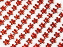 Kryształki Kwiatki 12mm Czerwony [10 Blistrów]